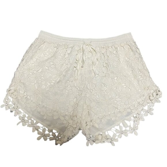 Abercrombie & Fitch Crochet Lace High Rise Boho Shorts - Picture 3 of 6